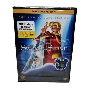 Sword in the Stone: 50th Anniversary Edition [DVD + Digital Copy] NEW Sealed